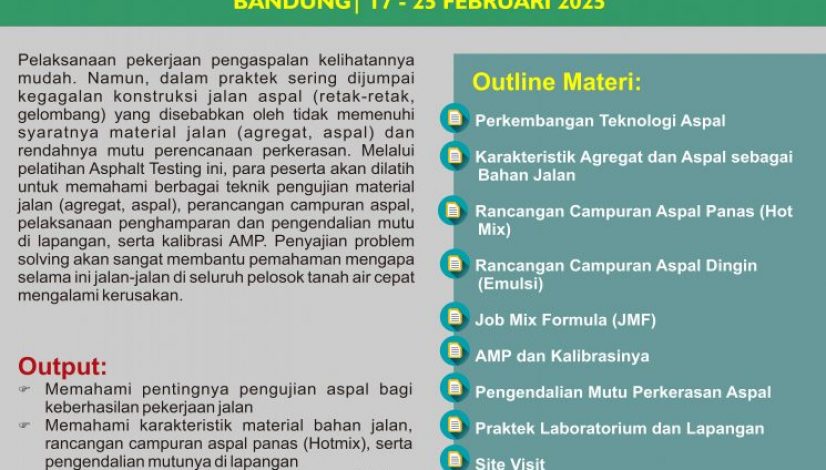 Sertifikasi Teknisi Lab ASPAL